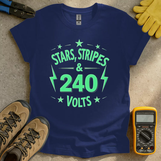 Stars, Stripes & 240 Volts T-shirt