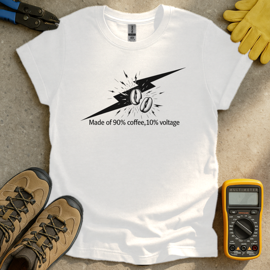 90% Coffee 10% Voltage T-shirt