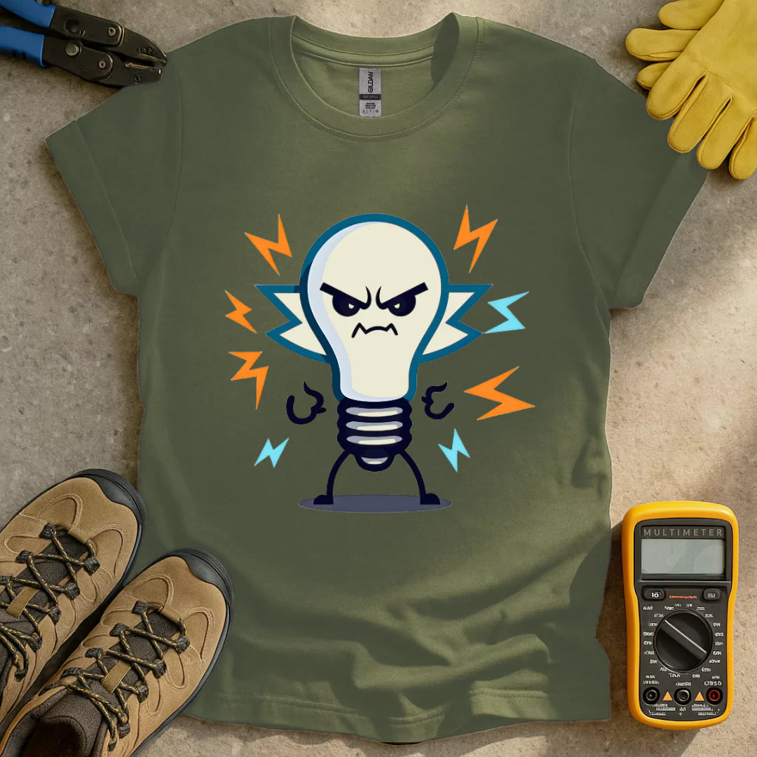 Angry Lightbulb T-shirt