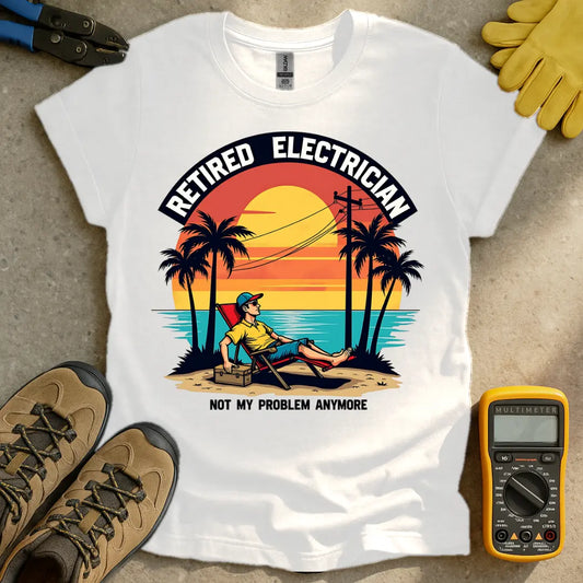 Retired Electrician T-shirt