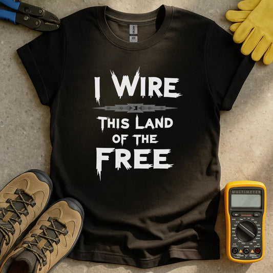 Wire This Land Of The Free T-shirt