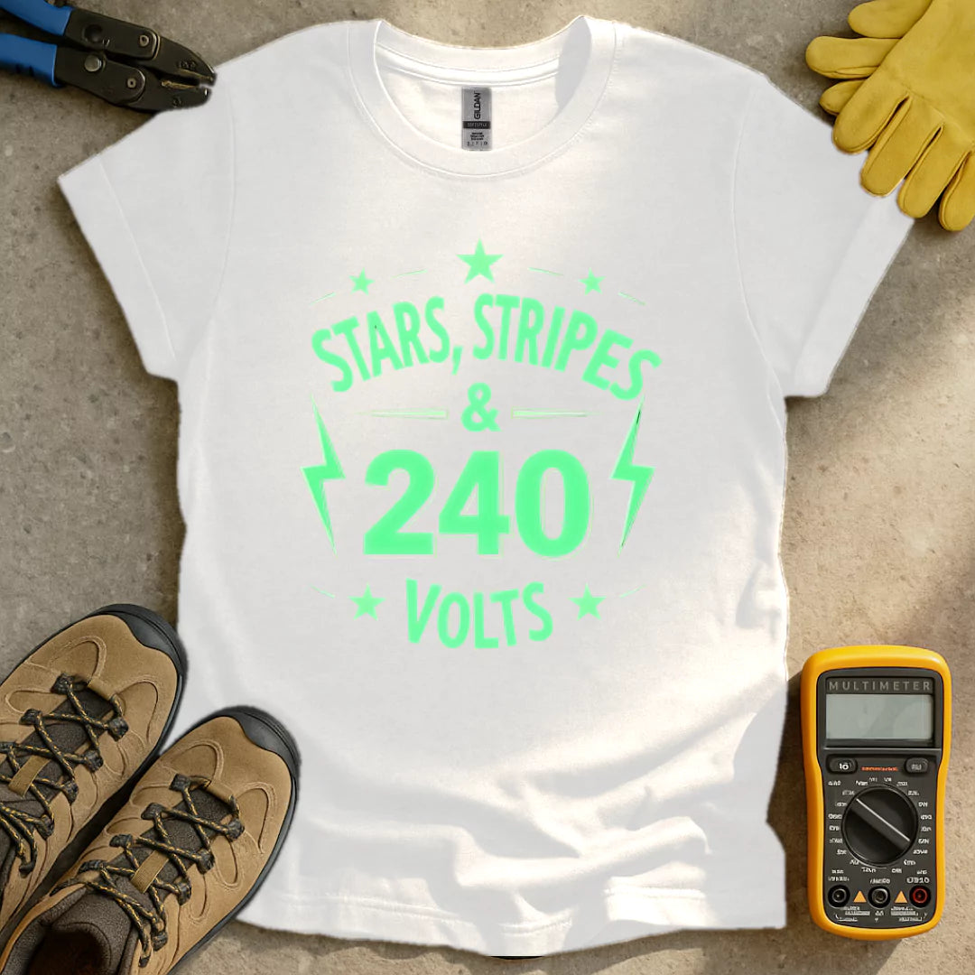 Stars, Stripes & 240 Volts T-shirt