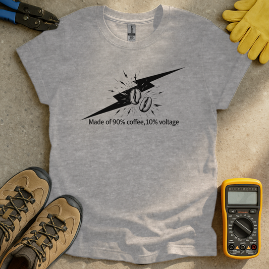 90% Coffee 10% Voltage T-shirt