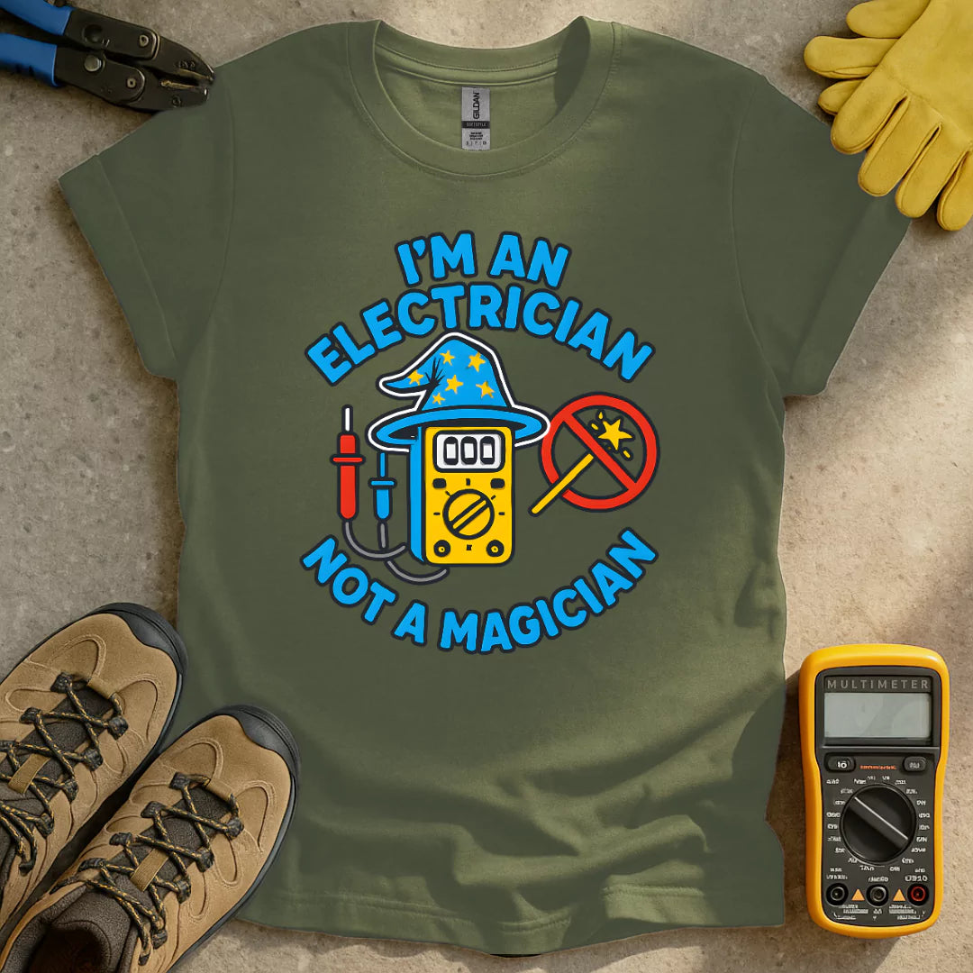 Electrician No Magician T-shirt