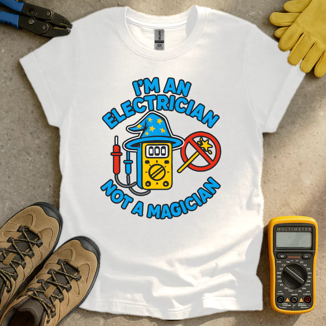 Electrician No Magician T-shirt