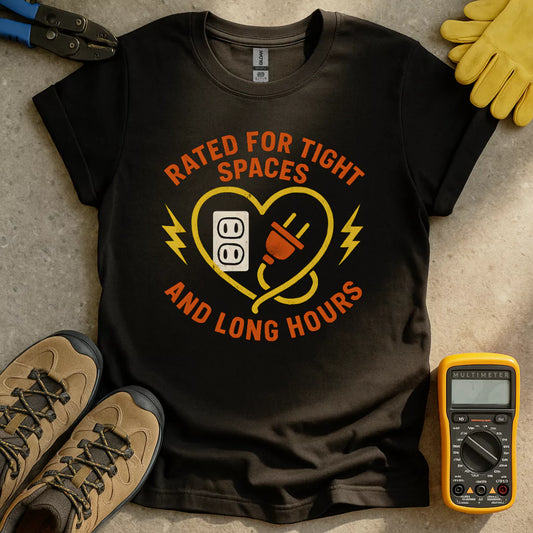 Electrician In Tight Spaces T-shirt