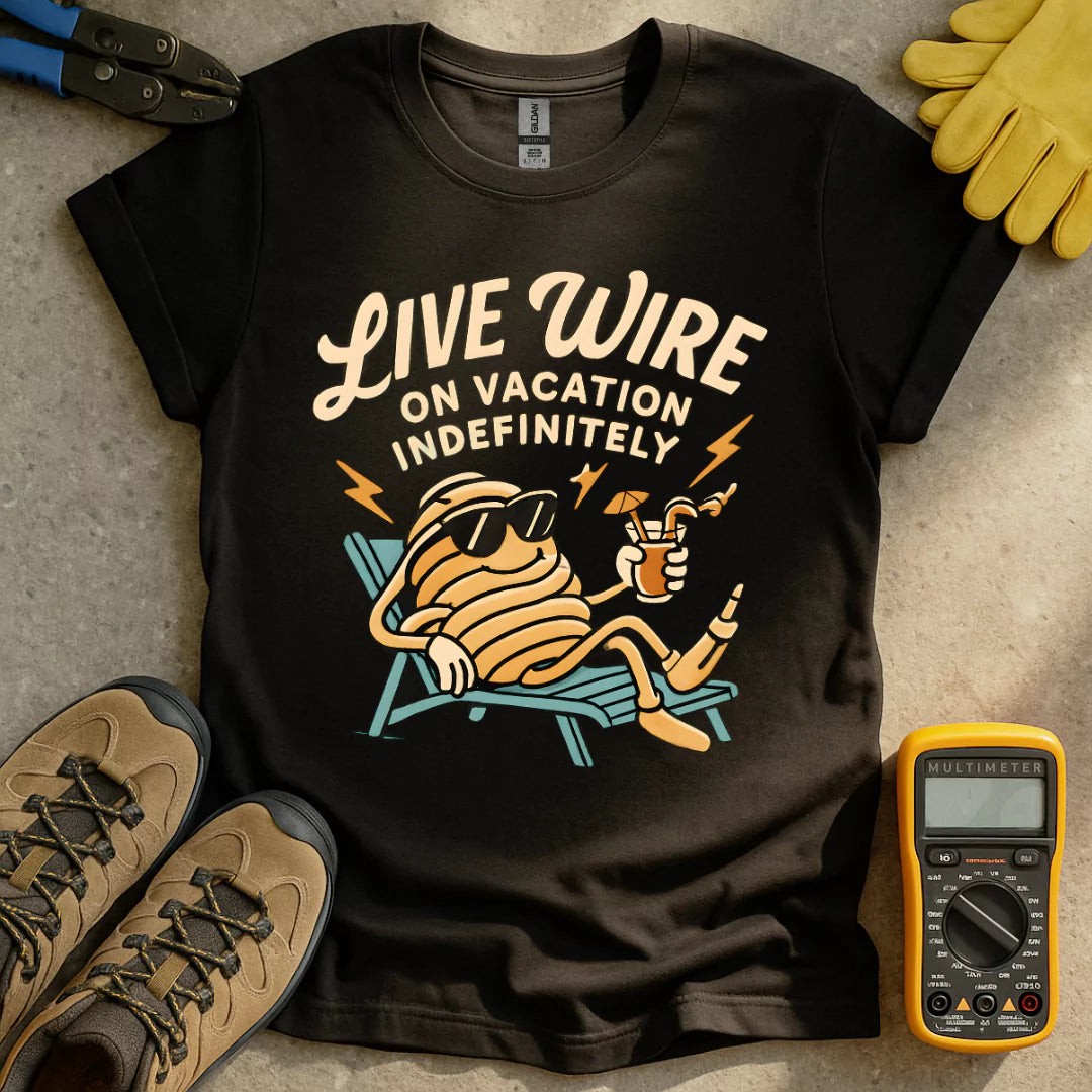 Live Wire On Vacation T-shirt