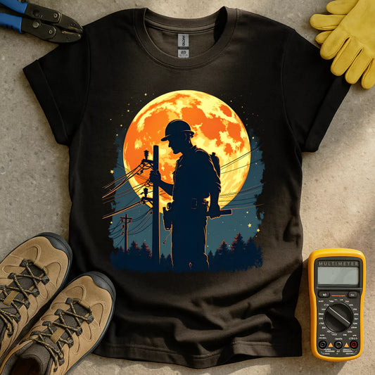 Electrician Moon T-shirt