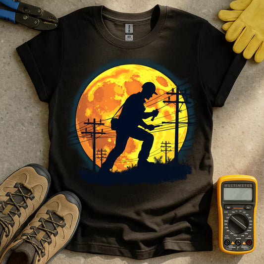 Electrician Moon T-shirt