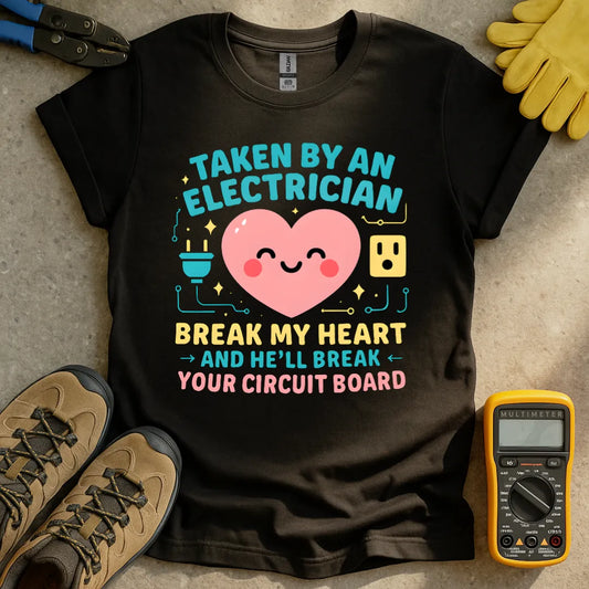 Taken by an electrician Smiling heart T-shirt