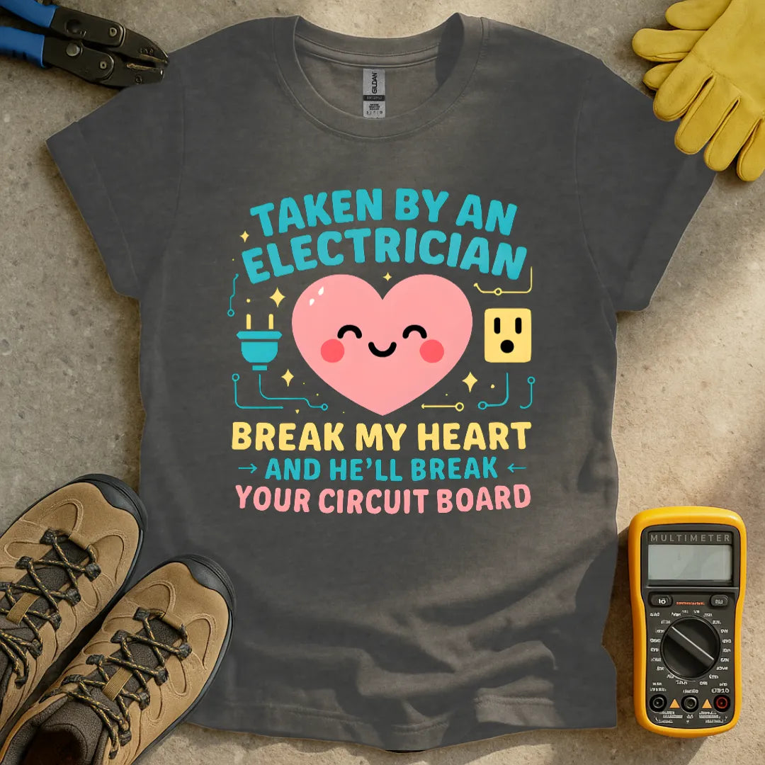 Taken by an electrician Smiling heart T-shirt