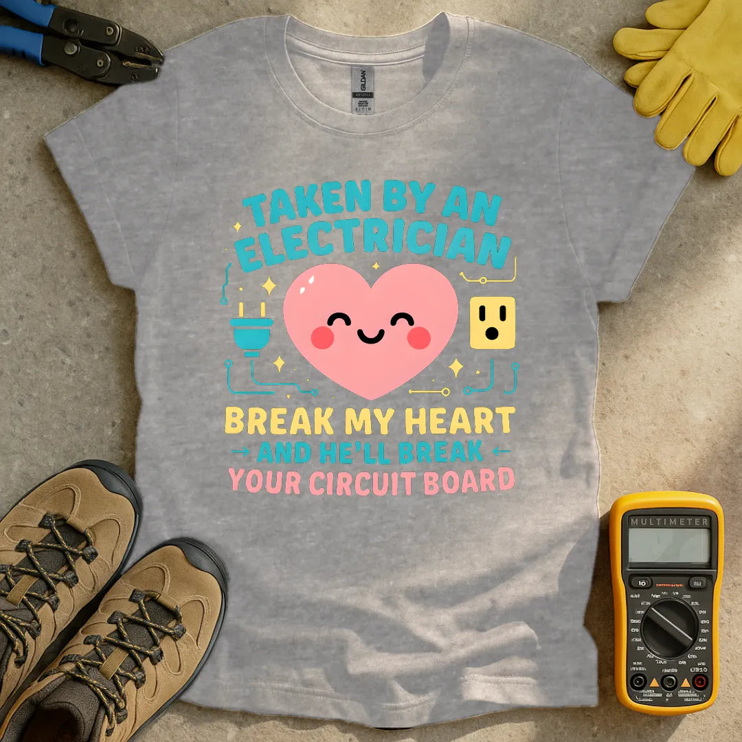 Taken by an electrician Smiling heart T-shirt