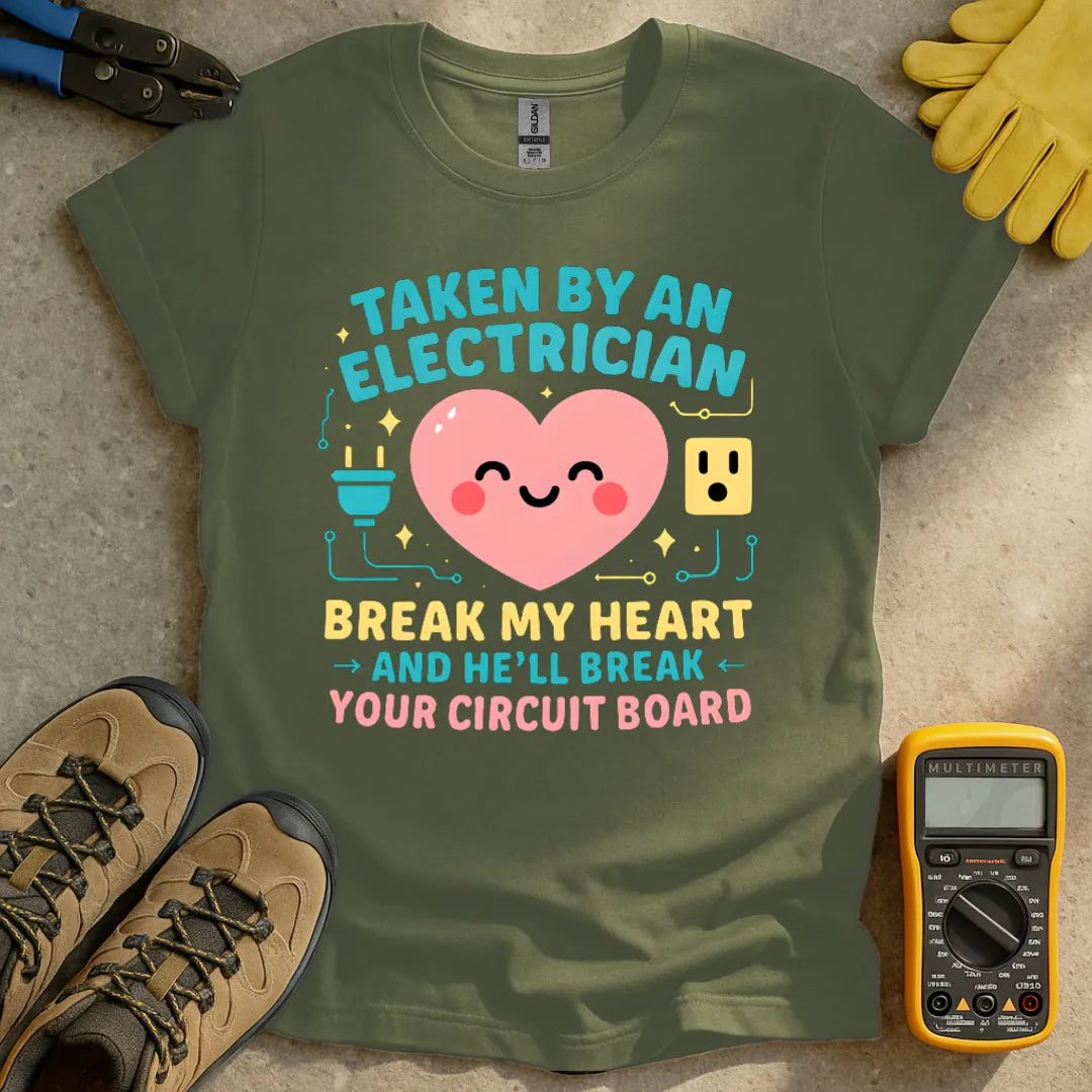 Taken by an electrician Smiling heart T-shirt