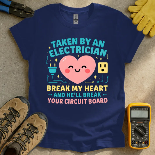 Taken by an electrician Smiling heart T-shirt