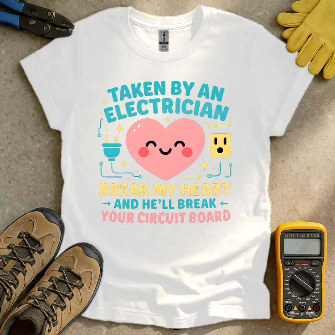 Taken by an electrician Smiling heart T-shirt